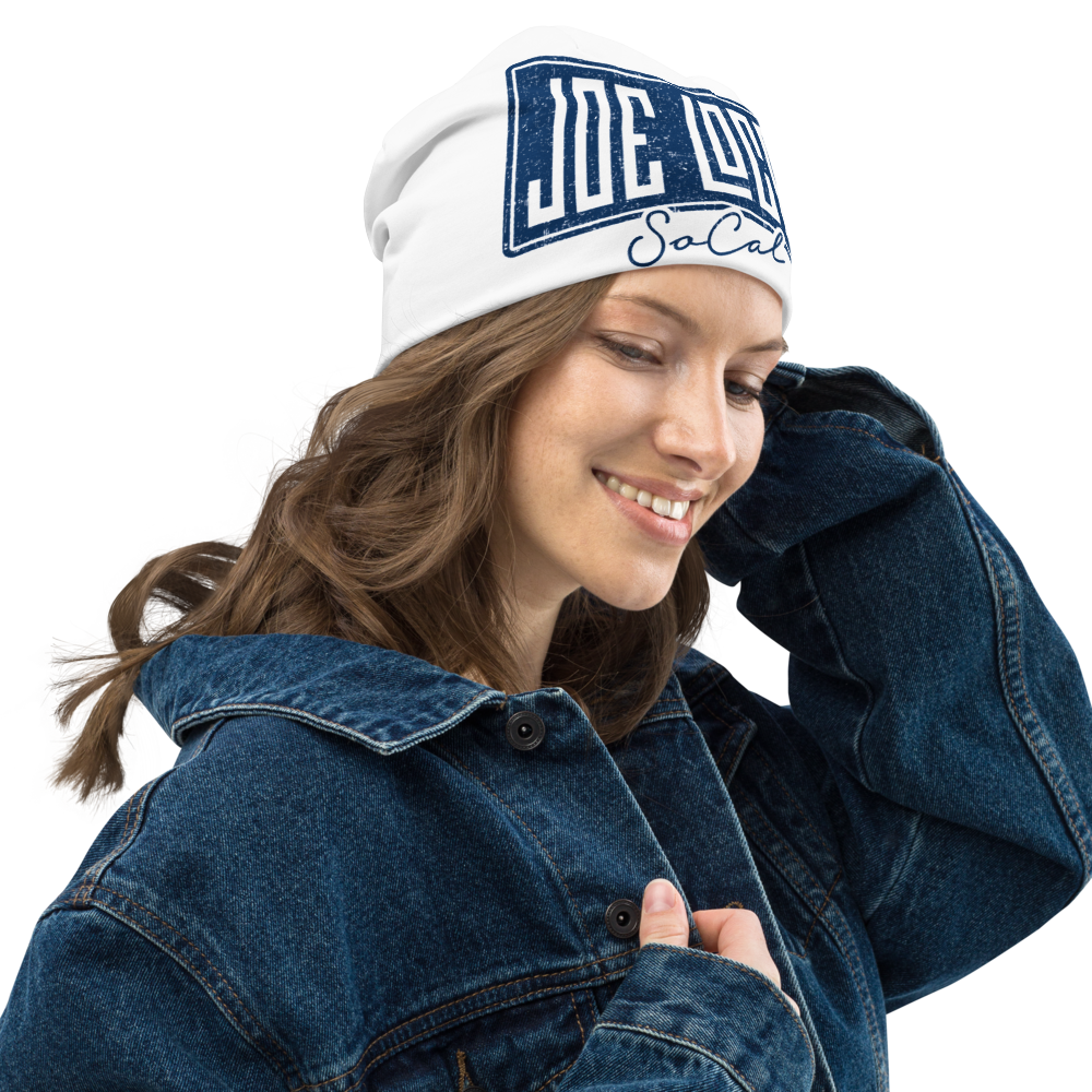 Joe Local SoCal Blue Original BIG logo All-Over Print Beanie